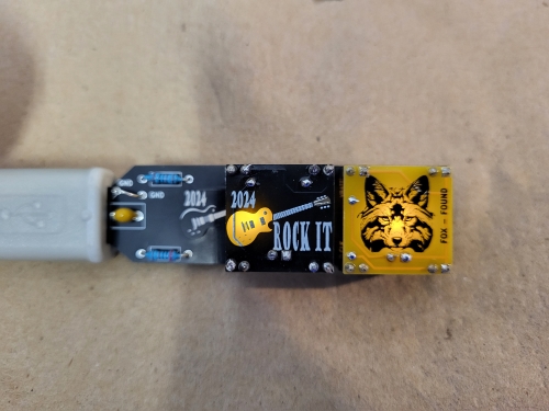 USB PCB Lit Up